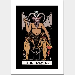 The Devil Tarot Card Rider Waite Posters and Art